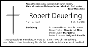 Anzeige von Robert Deuerling von MGO