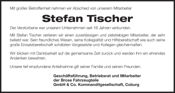 Anzeige von Stefan Tischer von MGO
