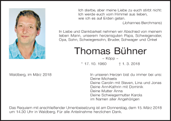 Anzeige von Thomas Bühner von MGO