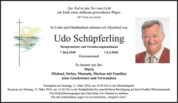 Anzeige von Udo Schüpferling von MGO