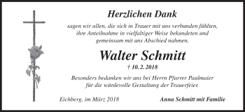 Anzeige von Walter Schmitt von MGO