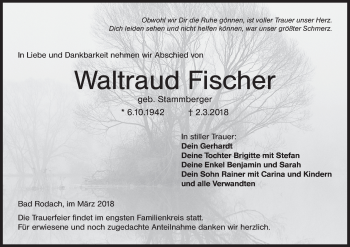 Anzeige von Waltraud Fischer von MGO