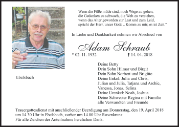 Anzeige von Adam Schraub von MGO