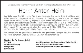 Anzeige von Anton Heim von MGO