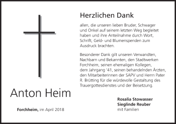 Anzeige von Anton Heim von MGO