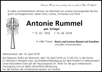 Anzeige von Antonie Rummel von MGO