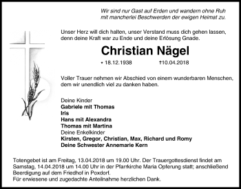 Anzeige von Christian Nägel von MGO