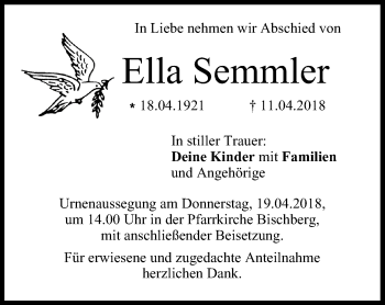Anzeige von Ella Semmler von MGO