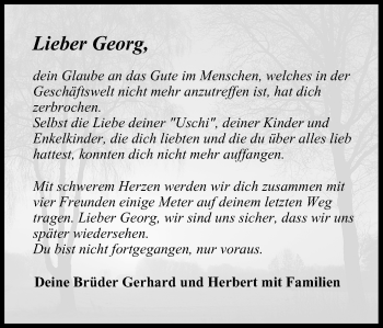 Anzeige von Georg  von MGO