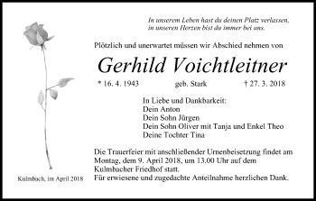 Anzeige von Gerhild Voichtleitner von MGO