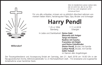 Anzeige von Harry Pendl von MGO