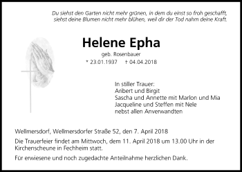 Anzeige von Helene Epha von MGO