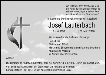 Anzeige von Josef Lauterbach von MGO