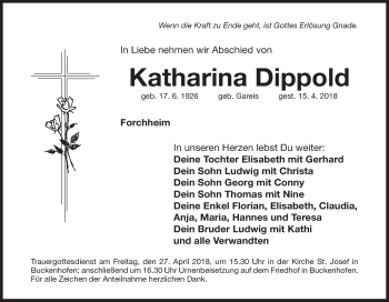 Anzeige von Katharina Dippold von MGO
