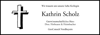 Anzeige von Kathrin Scholz von MGO