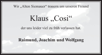 Anzeige von Klaus  von MGO