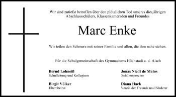Anzeige von Marc Enke von MGO