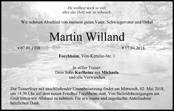 Anzeige von Martin Willand von MGO