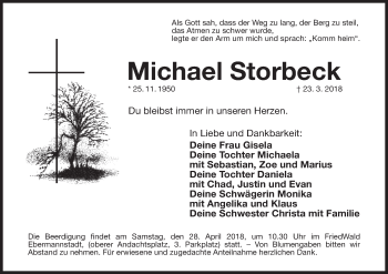 Anzeige von Michael Storbeck von MGO
