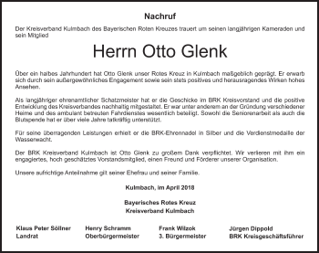 Anzeige von Otto Glenk von MGO