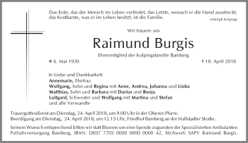 Anzeige von Raimund Burgis von MGO