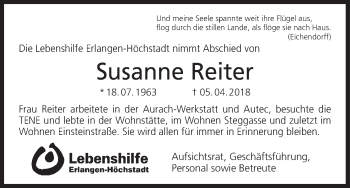 Anzeige von Susanne Reiter von MGO