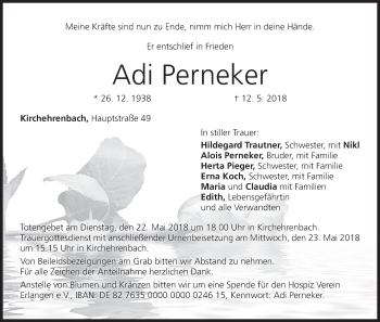 Anzeige von Adi Perneker von MGO