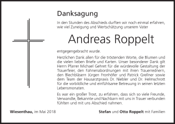 Anzeige von Andreas Roppelt von MGO