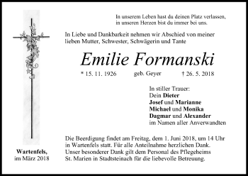 Anzeige von Emilie Formanski von MGO