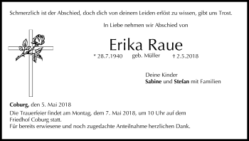 Anzeige von Erika Raue von MGO