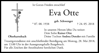 Anzeige von Eva Otte von MGO