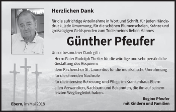 Anzeige von Günther Pfeufer von MGO