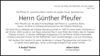 Anzeige von Günther Pfeufer von MGO