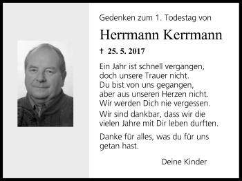 Anzeige von Herrmann Kerrmann von MGO