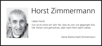 Anzeige von Horst Zimmermann von MGO