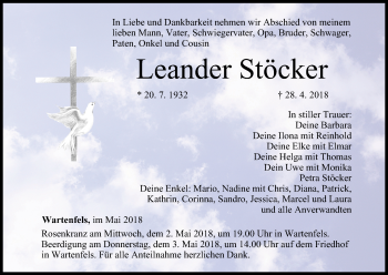 Anzeige von Leander Stöcker von MGO