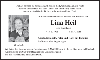 Anzeige von Lina Heil von MGO