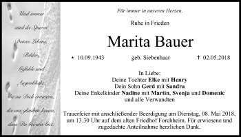 Anzeige von Marita Bauer von MGO