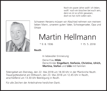 Anzeige von Martin Hellmann von MGO