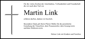 Anzeige von Martin Link von MGO