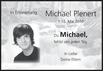 Anzeige von Michael Plenert von MGO