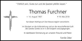 Anzeige von Thomas Furchner von MGO