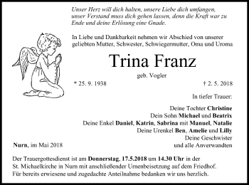 Anzeige von Trina Franz von MGO