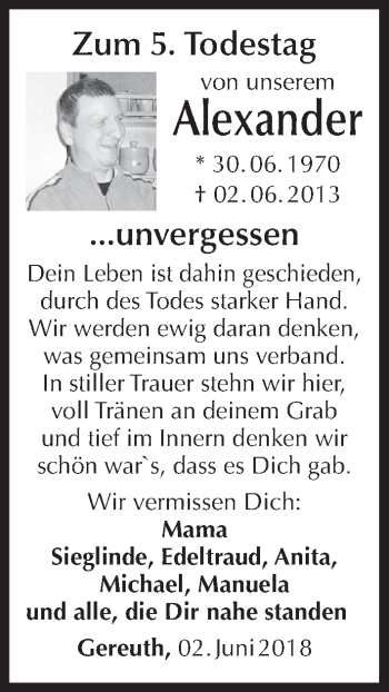 Anzeige von Alexander Steppert von MGO