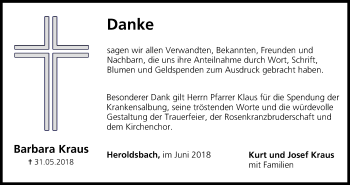 Anzeige von Barbara Kraus von MGO