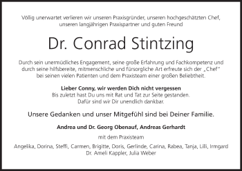 Anzeige von Conrad Stintzing von MGO