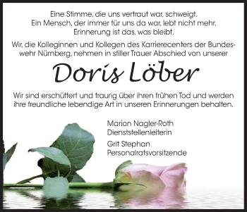 Anzeige von Doris Löber von MGO