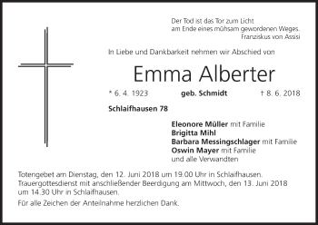 Anzeige von Emma Alberter von MGO