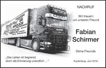 Anzeige von Fabian Schirmer von MGO