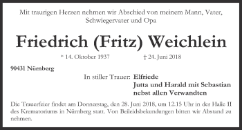 Anzeige von Friedrich Weichlein von MGO